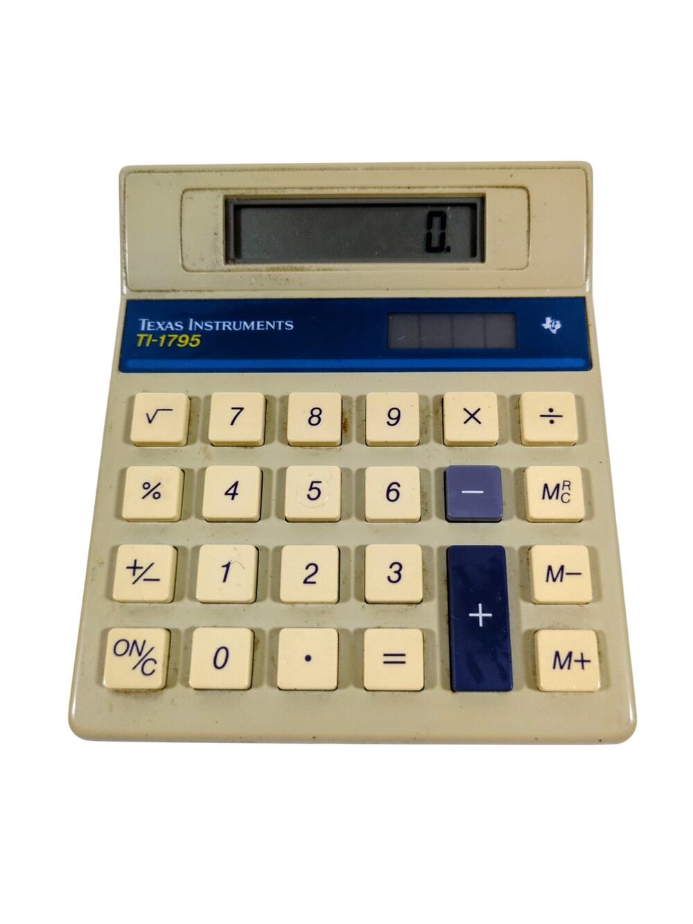 Vintage Texas Instruments TI-1795 Electronic Calculator Retro Portable Tested